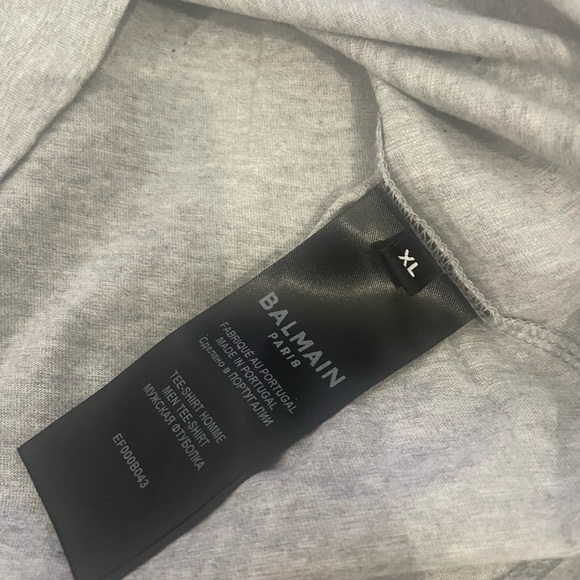 Balmain Men's Classic Logo T-Shirt Sz XL - Picture 7 of 7